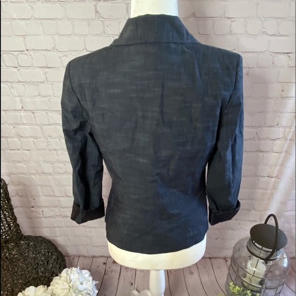 Charter Club Denim Color Blazer 6P - Picture 2 of 3